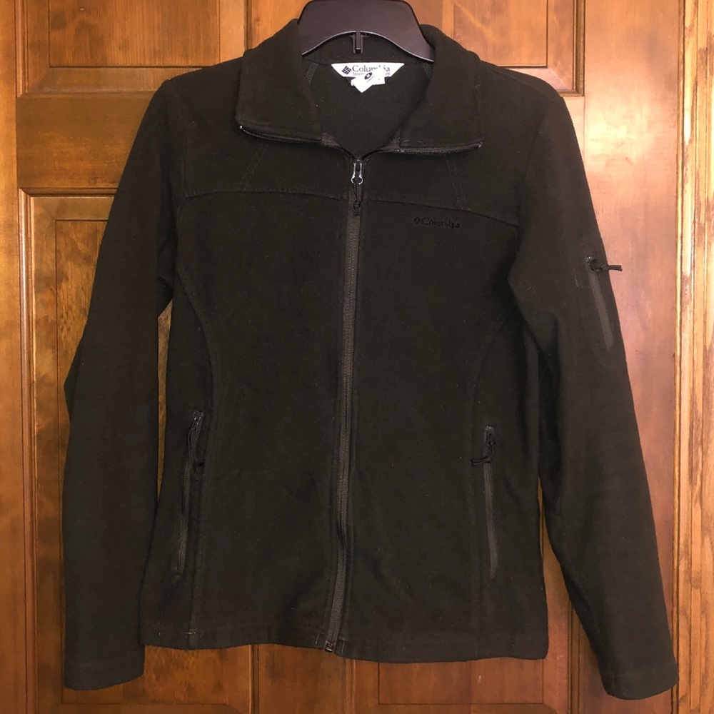Dark Green Columbia Fleece Jacket - Size Medium